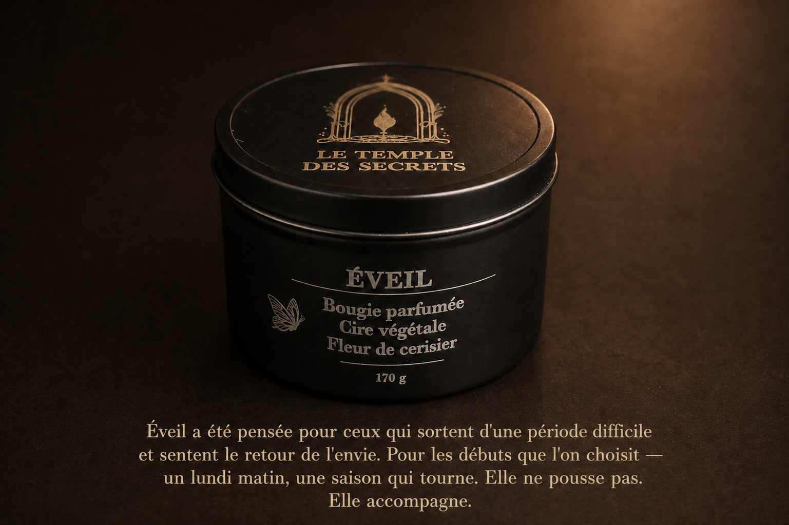 Bougie parfumée fleur de cerisier éveil pot fermé