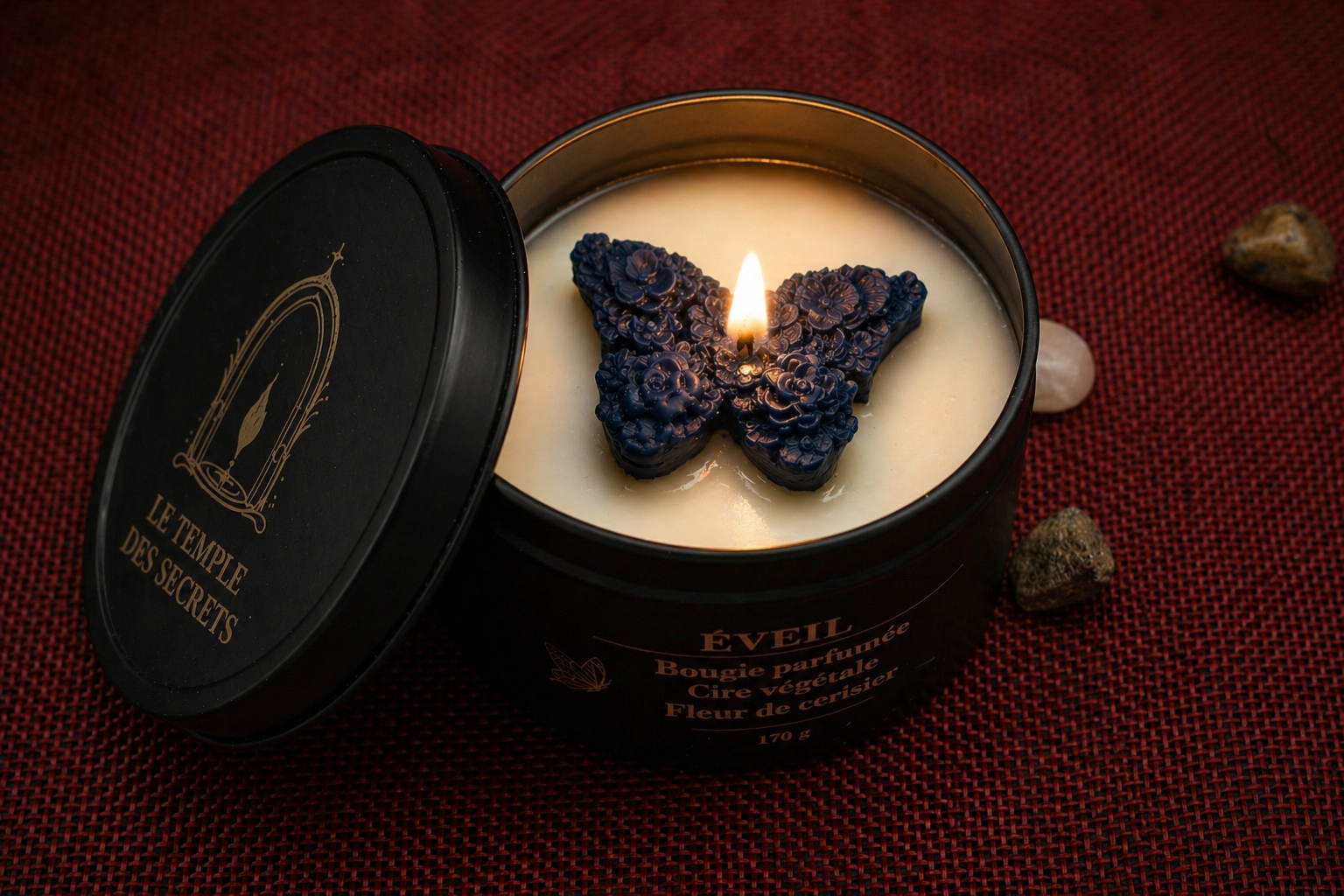 Bougie Éveil – Fleur de cerisier – Le Temple des Secrets